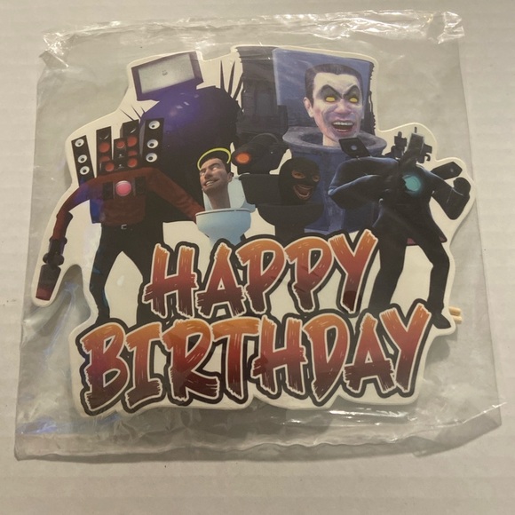 skibidi toilet birthday party decorations pack…new!! - Picture 2 of 4